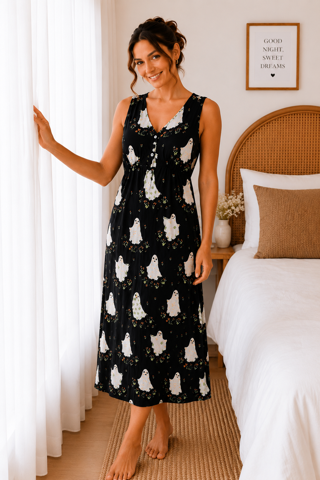 Luxury Lyocell Wide Strap Nightdress | Women’s Soft Sustainable Sleepwear
