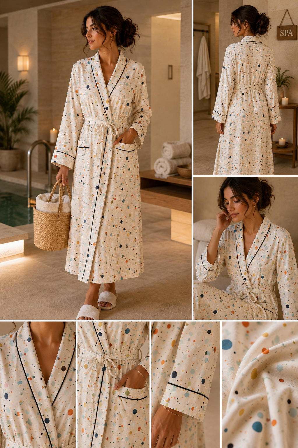 Luxury Lyocell Spa Robe for Women | Soft Sustainable Bathrobe – Long & Short Variants | Gift for Her