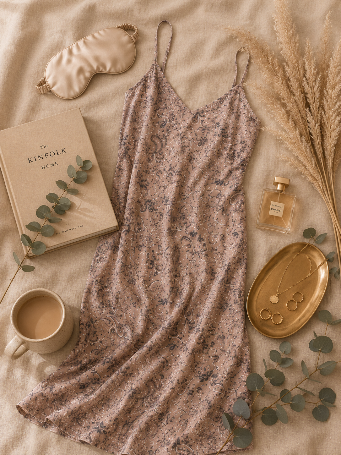 Paisley Lyocell Chemise Nightdress | Sustainable Soft Sleepwear – Short & Long Length