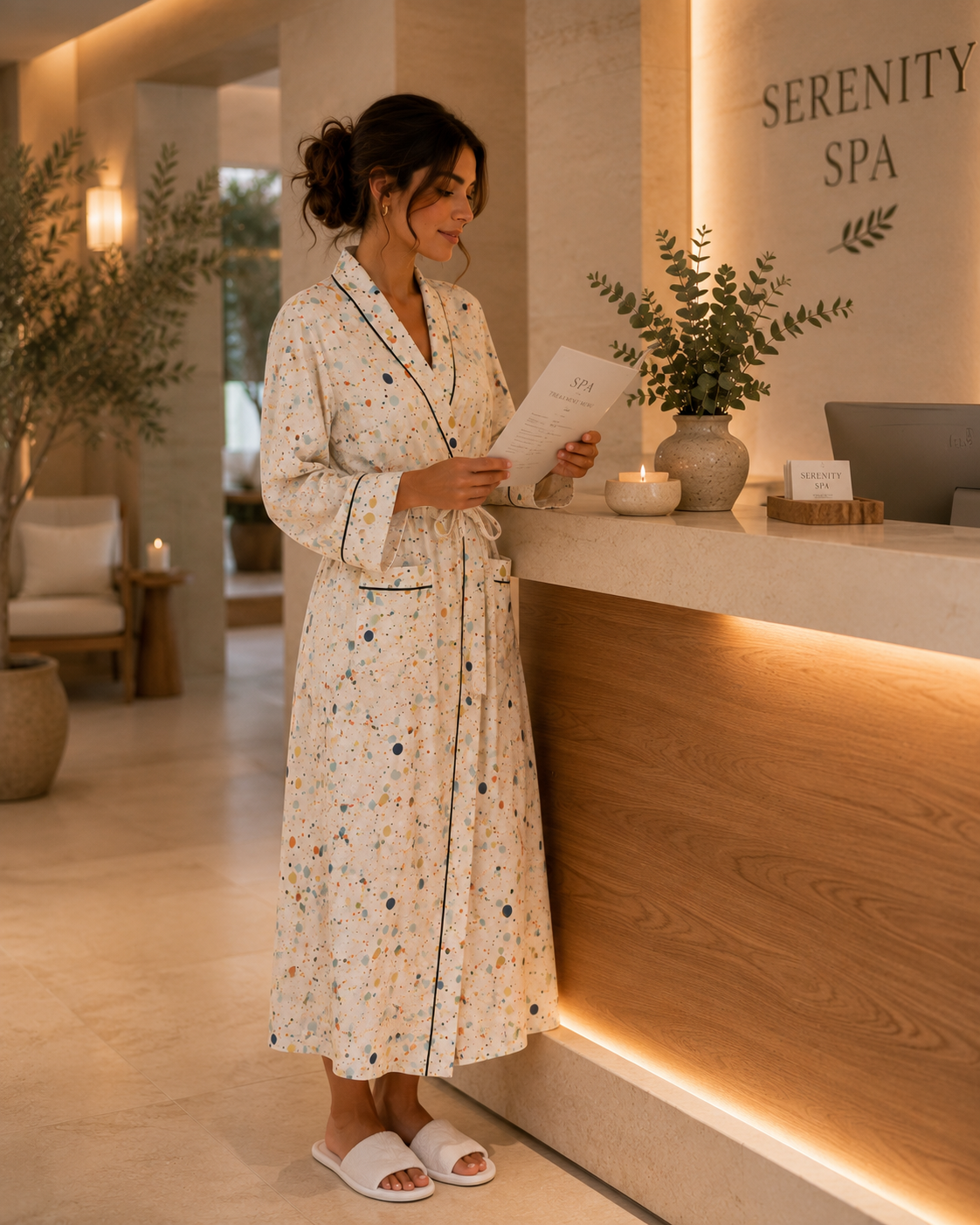 Luxury Lyocell Spa Robe for Women | Soft Sustainable Bathrobe – Long & Short Variants | Gift for Her