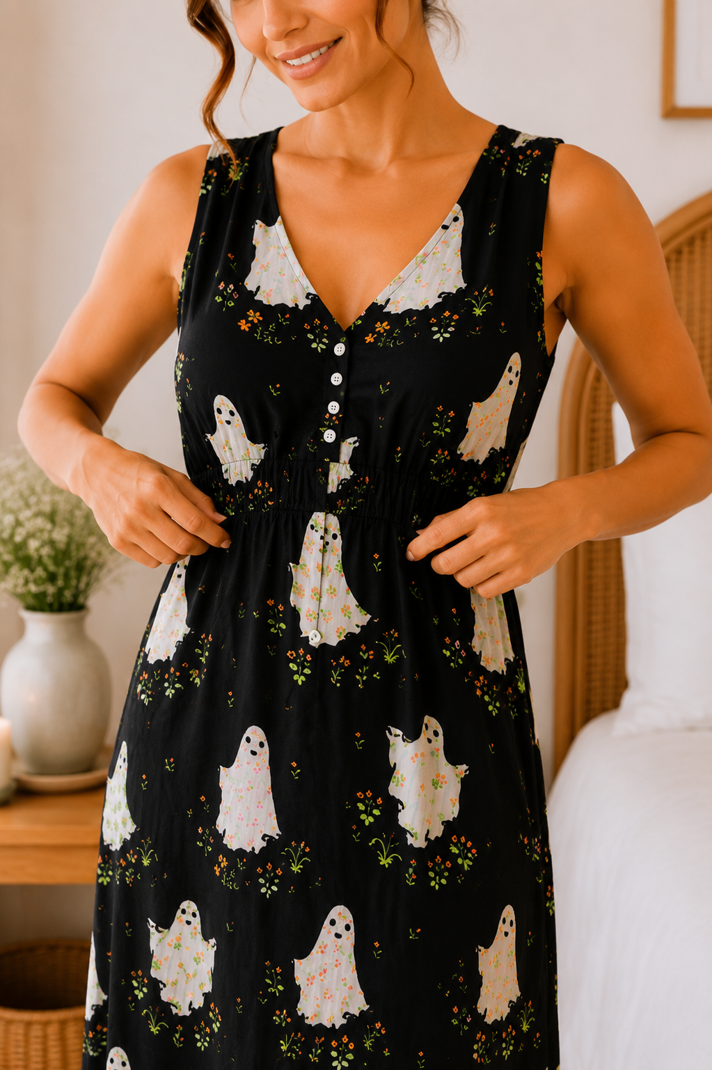 Luxury Lyocell Wide Strap Nightdress | Women’s Soft Sustainable Sleepwear