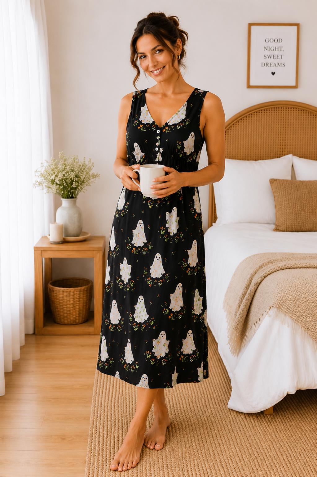 Luxury Lyocell Wide Strap Nightdress | Women’s Soft Sustainable Sleepwear