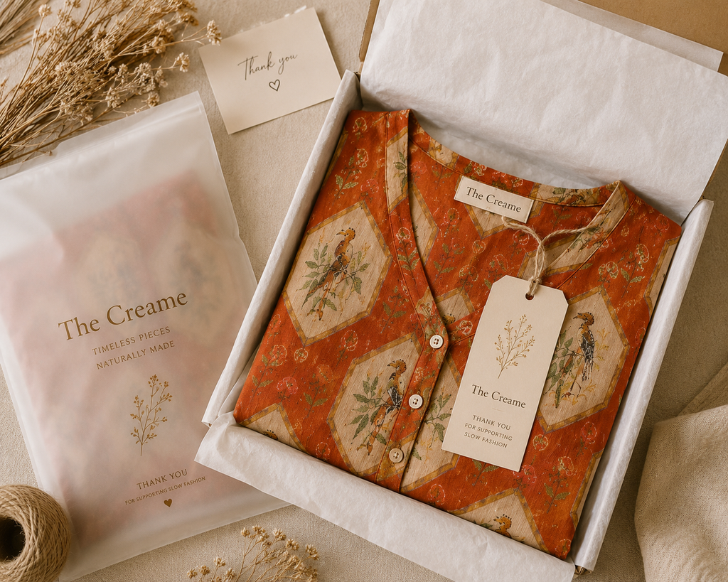 Luxury Lyocell Nightdress | Sustainable Women’s Sleeveless Lounge Dress | Terracotta Botanical