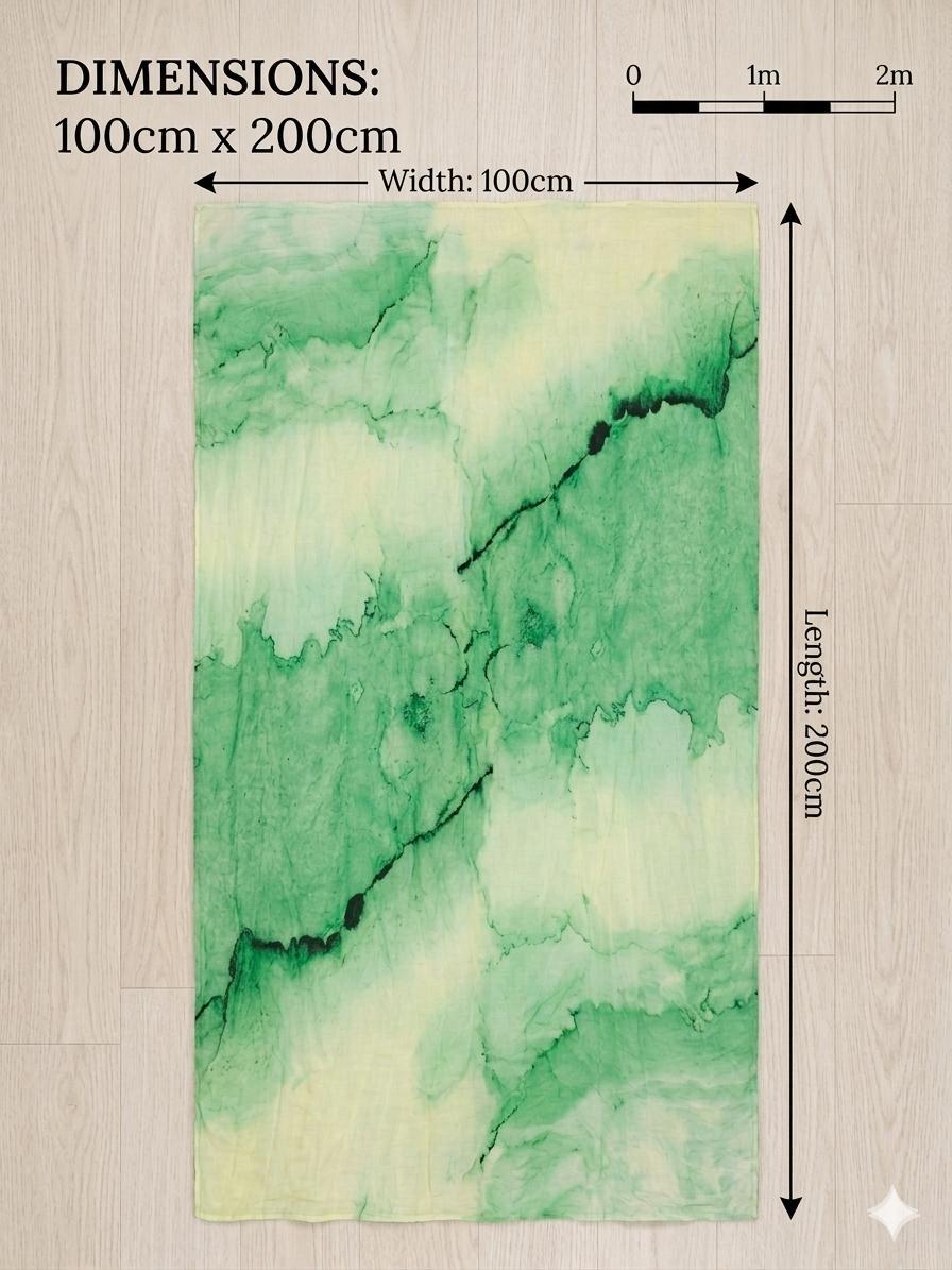 Premium Watercolor Cotton Scarf