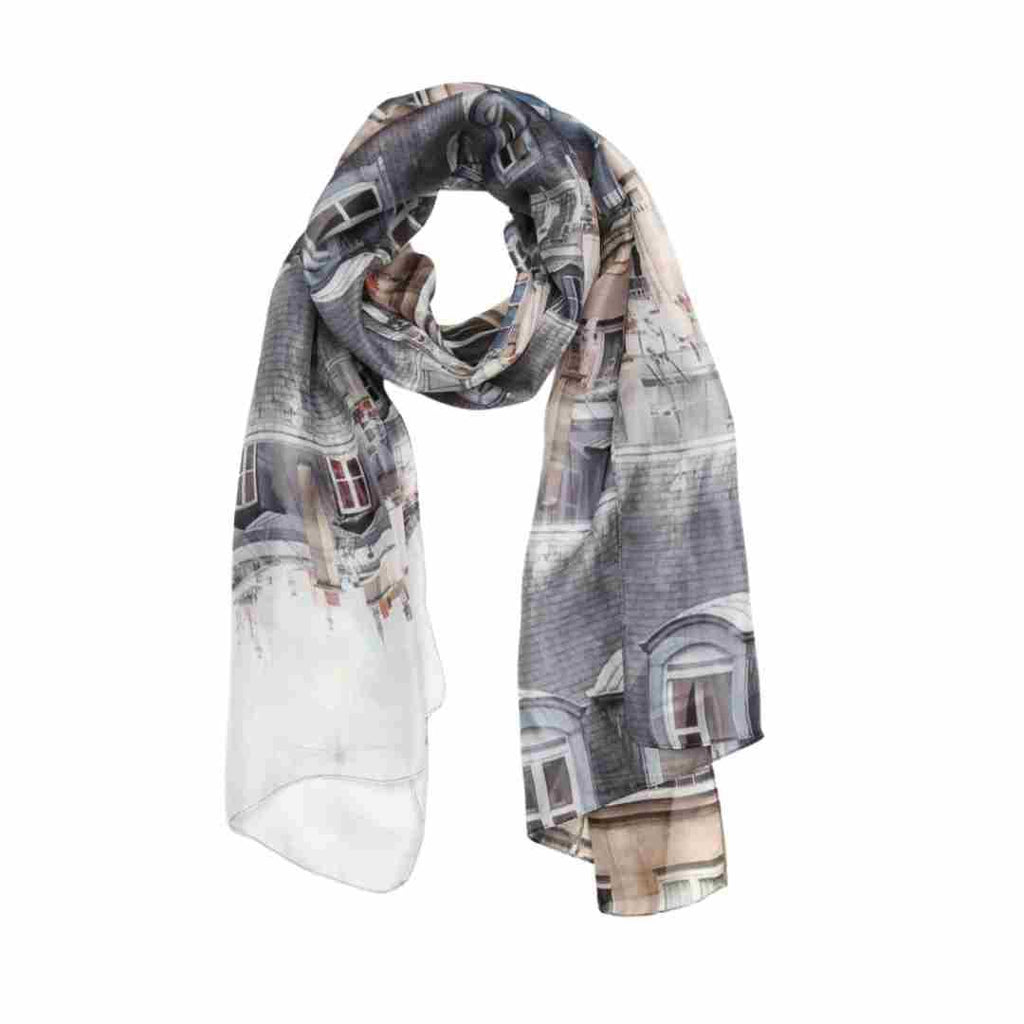 Paris Butterfly Silk Scarf 70x180 cm | Luxury Designer Silk Wrap