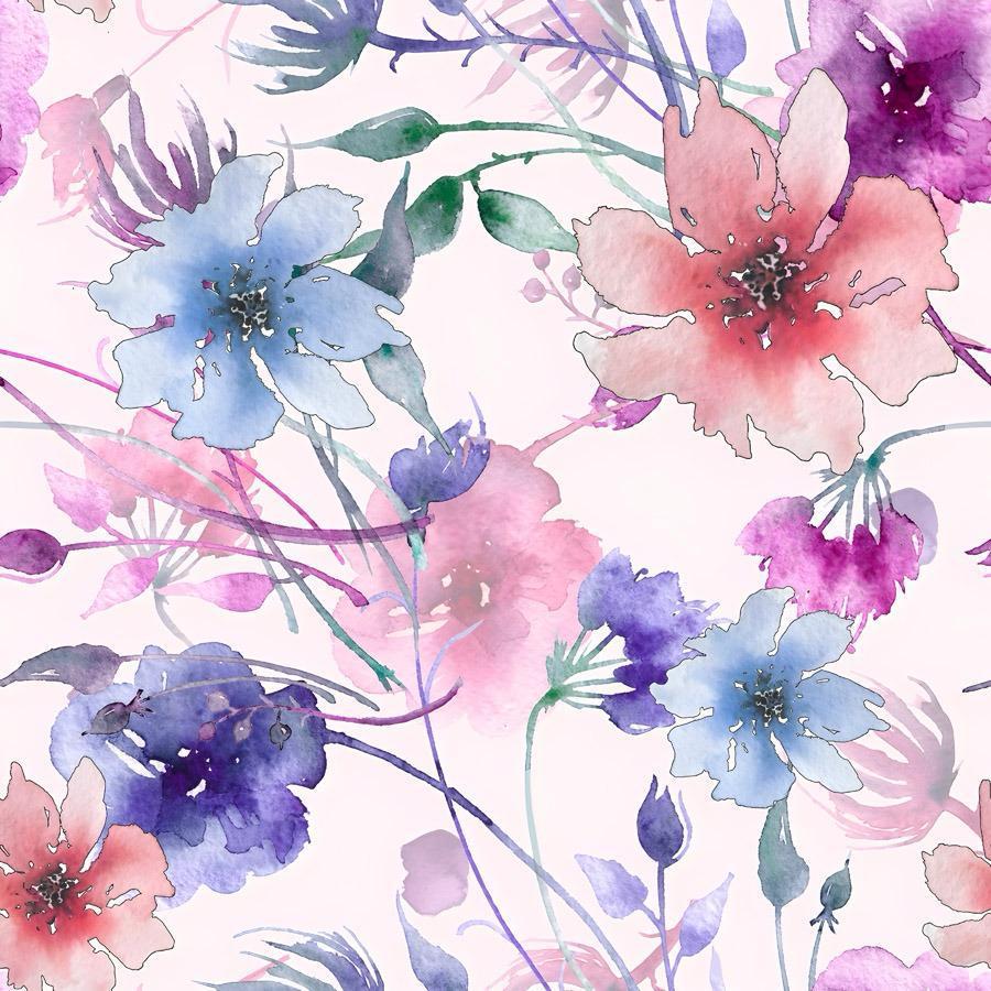 Luxury Floral Silk Scarf 90x90 cm | Women's Square Silk Neck Scarf