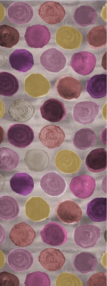 Watercolor Dot Cotton Scarf | Oversized 100 × 200 cm Wrap | Ocean Blue & Berry Plum