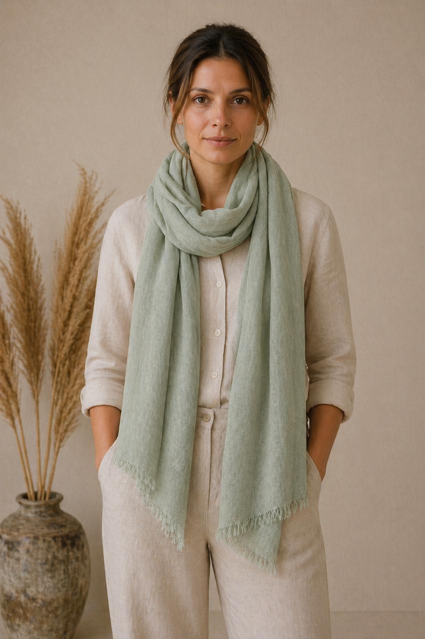 Soft Pastel Linen Stole Collection | 100% Linen Scarves | Lightweight Luxury Wraps