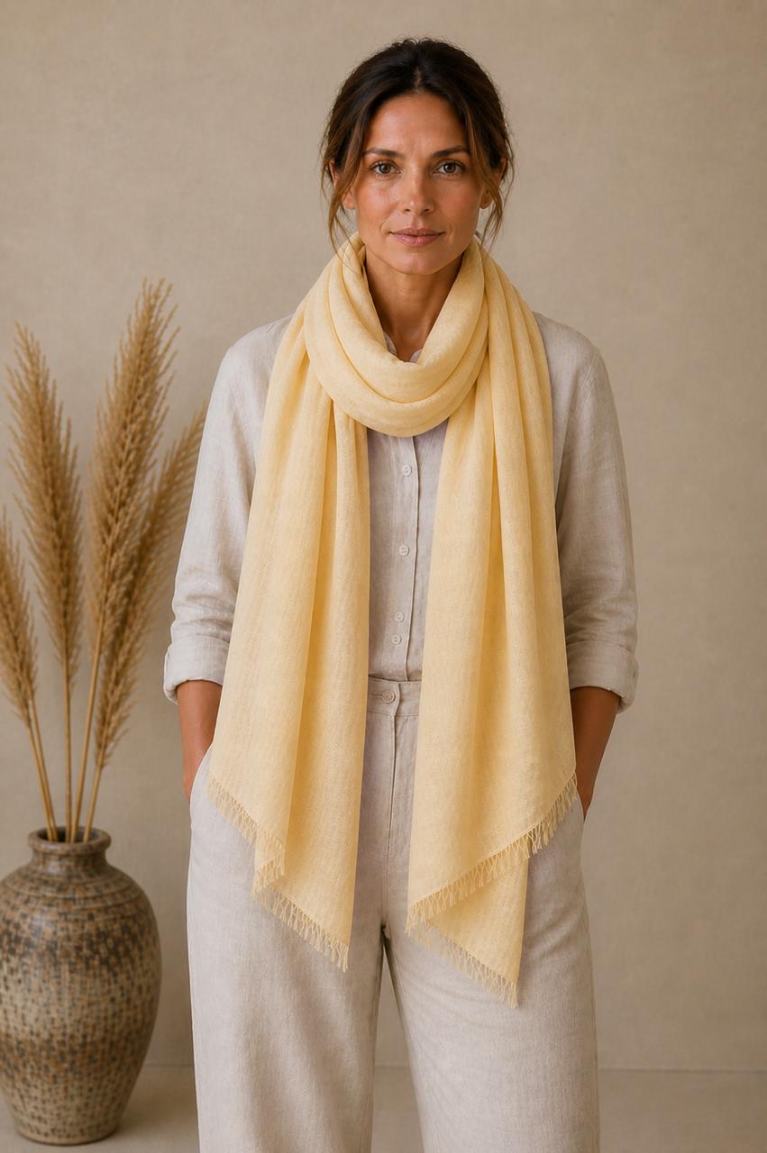 Summer Breeze Linen Stole Collection | 100% Linen Scarves | Lightweight Summer Wraps