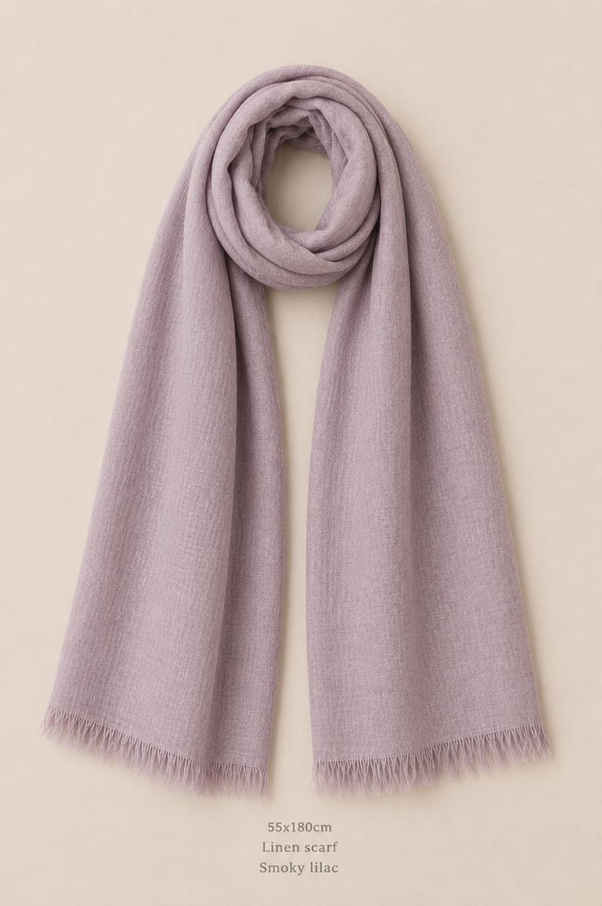 Premium Linen Stole Collection | 100% Linen Scarves | Lightweight Luxury Wraps | 5 Color Variants