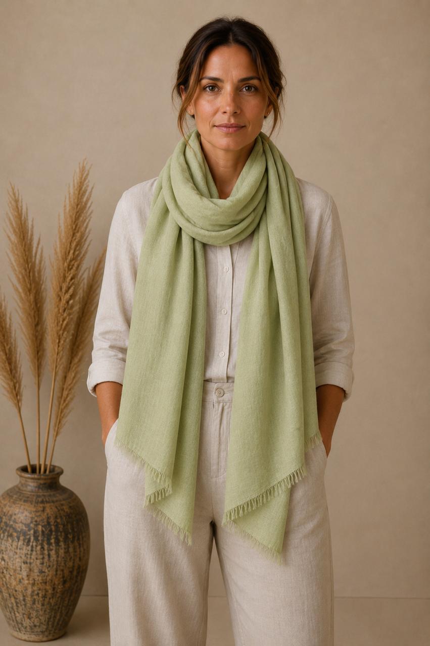 Premium Linen Stole Collection | 100% Linen Scarves | Lightweight Luxury Wraps | 5 Color Variants