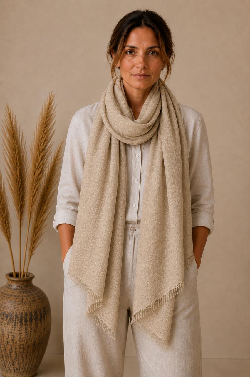 Premium Linen Stole Collection | 100% Linen Scarves | Lightweight Luxury Wraps | 5 Color Variants