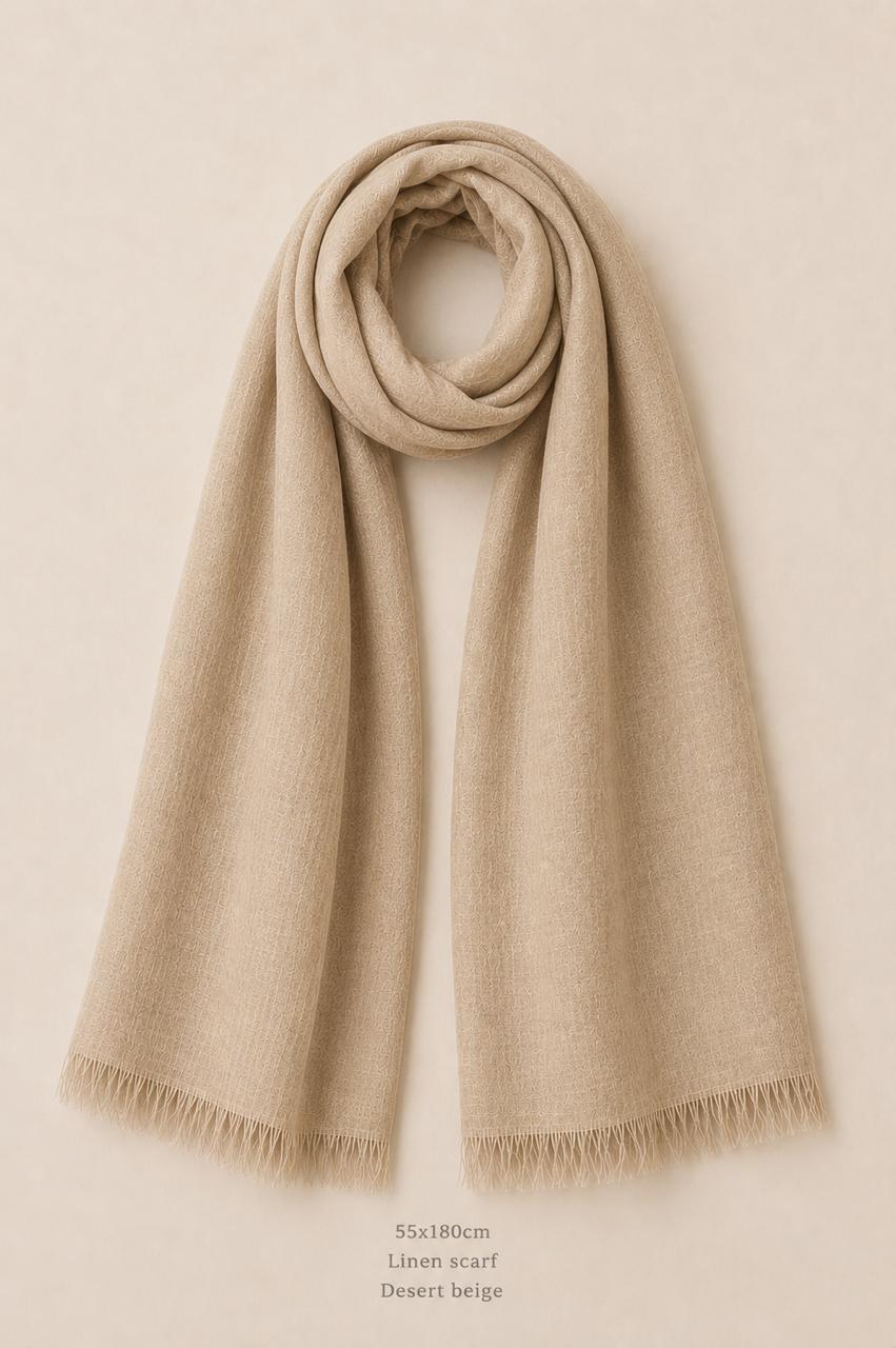 Premium Linen Stole Collection | 100% Linen Scarves | Lightweight Luxury Wraps | 5 Color Variants
