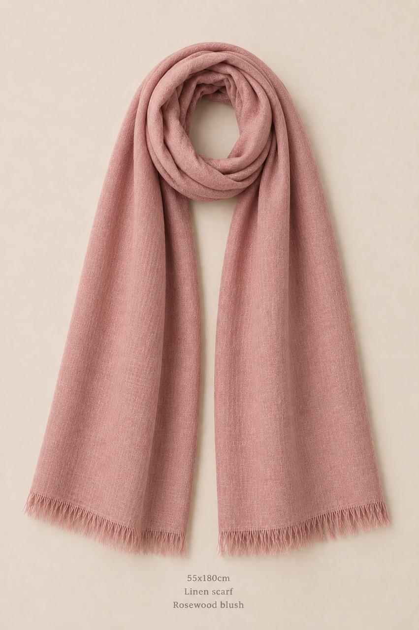 Premium Linen Stole Collection | 100% Linen Scarves | Lightweight Luxury Wraps | 5 Color Variants