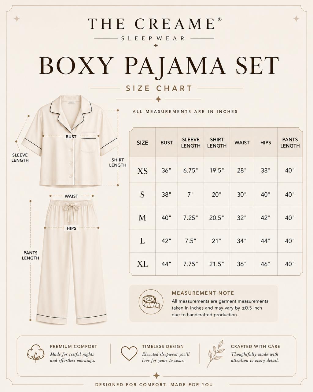 Luxury Lyocell Boxy Pajama Set | Women’s Sustainable Sleepwear | Full Length & Shorts Pajama Variants